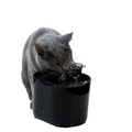 Intelligenter USB-betriebener 2,2-Liter-Haustiertrinkbrunnen für Katzen und Hunde – Schwarz