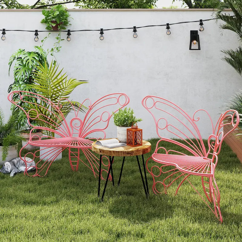 Outdoor Metal Butterfly Chairs: Millennial, Bohemian, and Rustic Styles